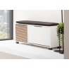 Jalatsikapp LOFT mattvalge / tamm, 98x33xH47 cm