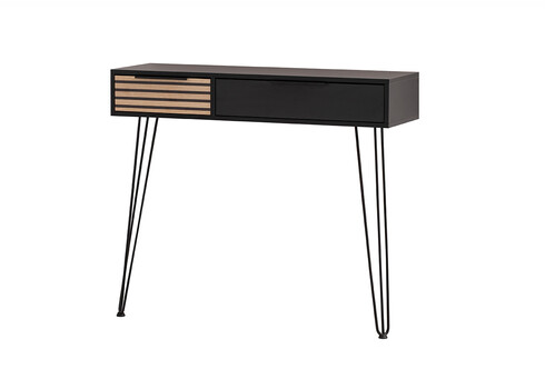 Konsoollaud LOFT mattmust / pruun, 104x38xH88 cm