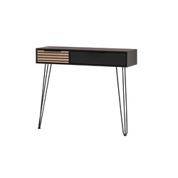 Konsoollaud LOFT mattmust / pruun, 104x38xH88 cm