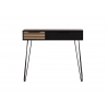 Konsoollaud LOFT mattmust / pruun, 104x38xH88 cm