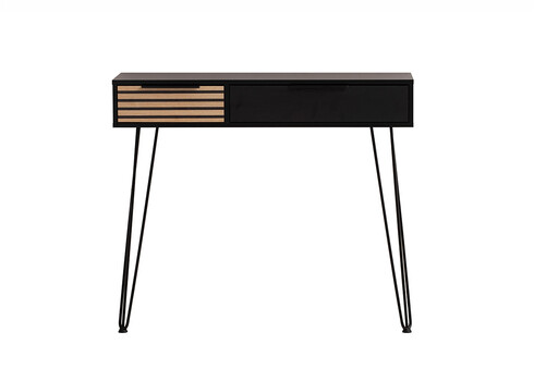 Konsoollaud LOFT mattmust / pruun, 104x38xH88 cm