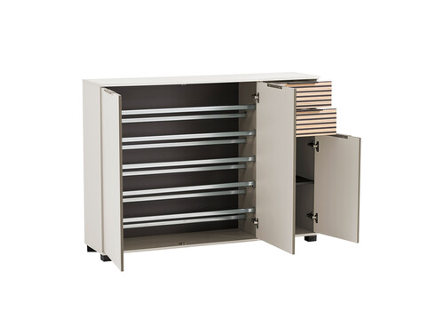 Jalatsikapp ALEXA beež, 142x35xH105,5 cm