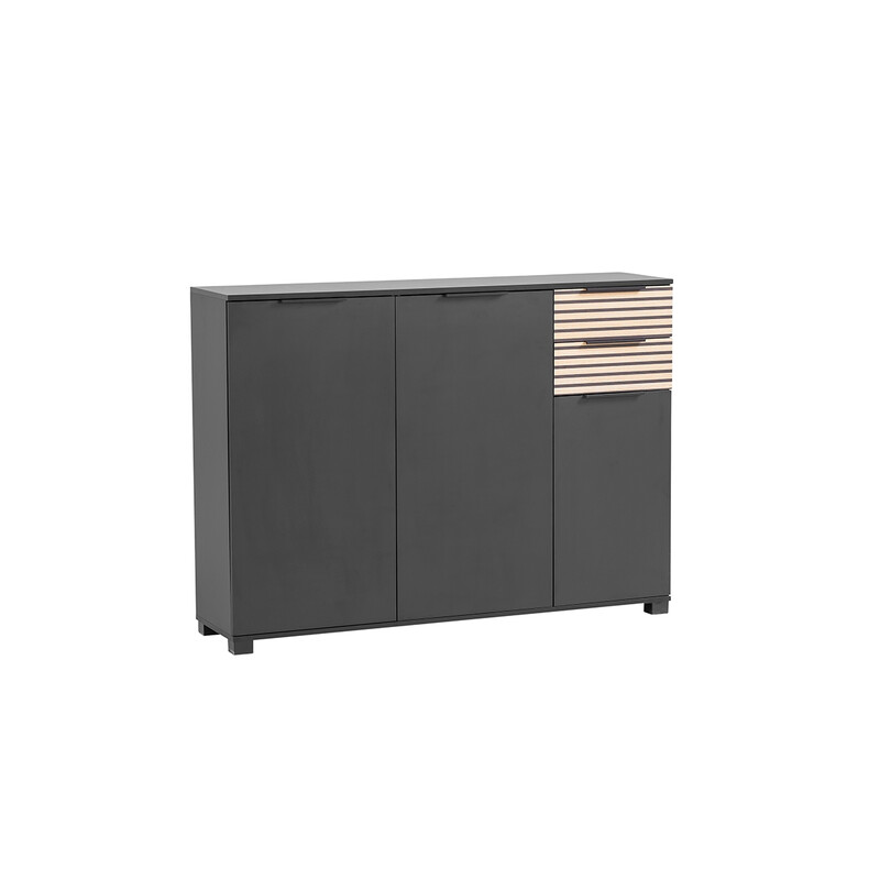 Jalatsikapp ALEXA mattmust, 142x35xH105,5 cm