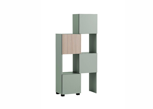 Pikendatav kapp ALEXA roheline, 45-76x33xH165 cm