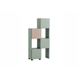 Pikendatav kapp ALEXA roheline, 45-76x33xH165 cm