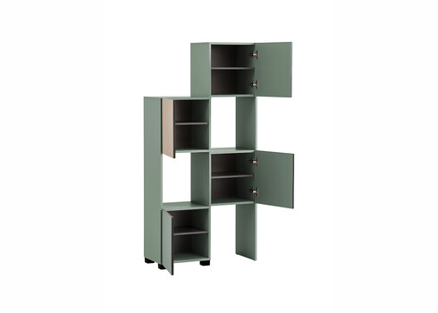 Pikendatav kapp ALEXA roheline, 45-76x33xH165 cm
