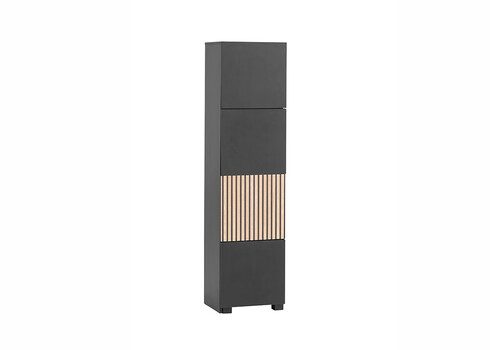 Pikendatav kapp ALEXA mattmust, 45-76x33xH165 cm