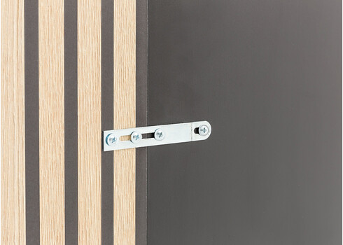 Seinanagi ALEXA mattmust / pruun, 74x3xH109 cm