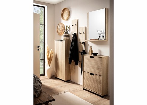 Seinapeegel EMMIK tamm, 60x12xH71 cm