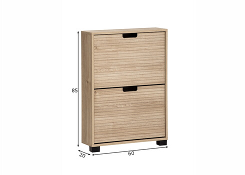 Jalatsikapp EMMIK tamm, 60x20xH85 cm