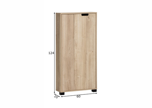 Esikukapp EMMIK tamm, 60x20xH124 cm