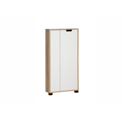 Esikukapp EMMIK mattvalge / tamm, 60x20xH124 cm