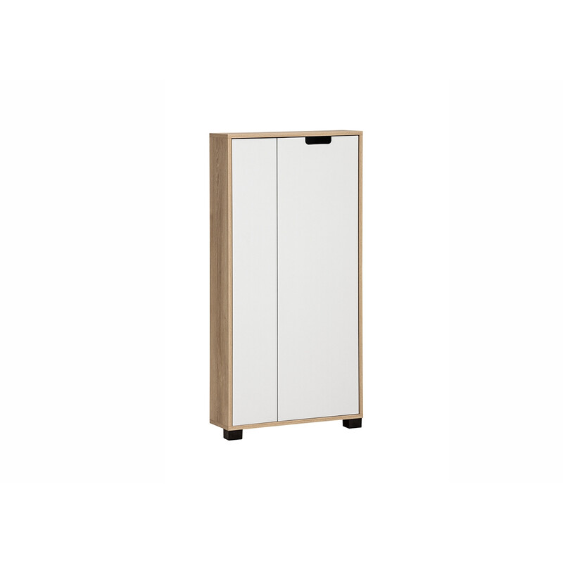 Esikukapp EMMIK mattvalge / tamm, 60x20xH124 cm