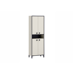 Jalatsikapp EDDA beež / must, 60x33xH185 cm