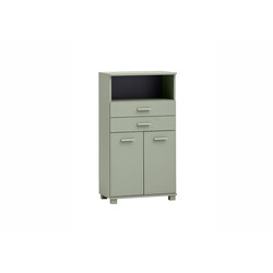 Alumine vannitoakapp MONO roheline, 60x33xH111 cm