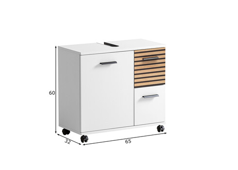 Valamukapp KATTA mattvalge, 65x32xH60 cm