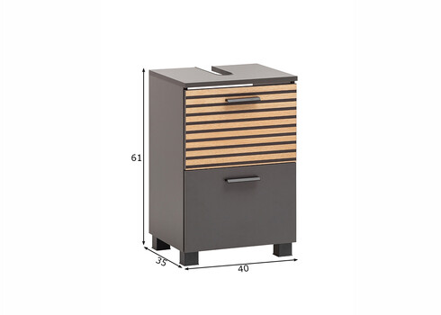 Valamukapp KATTA antratsiit, 40x35xH61 cm