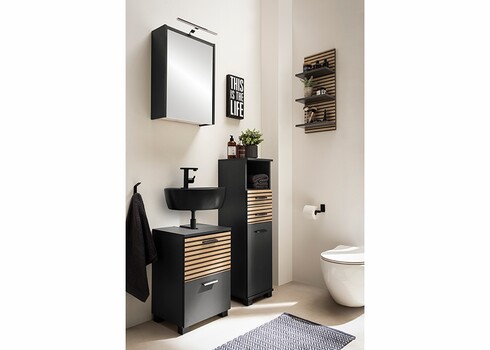 Seinariiul KATTA antratsiit / pruun, 30x18xH70 cm