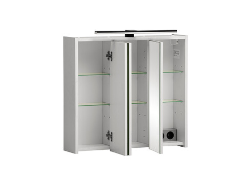 Peegelkapp KATTA mattvalge, 65x16xH63 cm