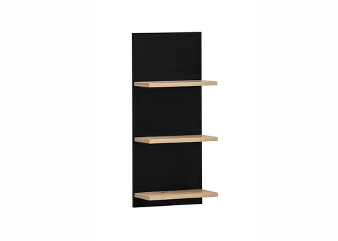Seinariiul EMMIK mattmust / tamm, 30x18xH70 cm