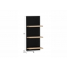 Seinariiul EMMIK mattmust / tamm, 30x18xH70 cm