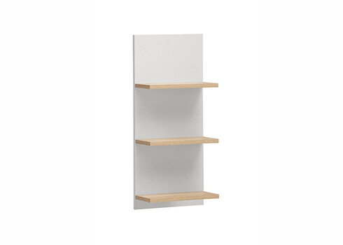 Seinariiul EMMIK mattvalge / tamm, 30x18xH70 cm