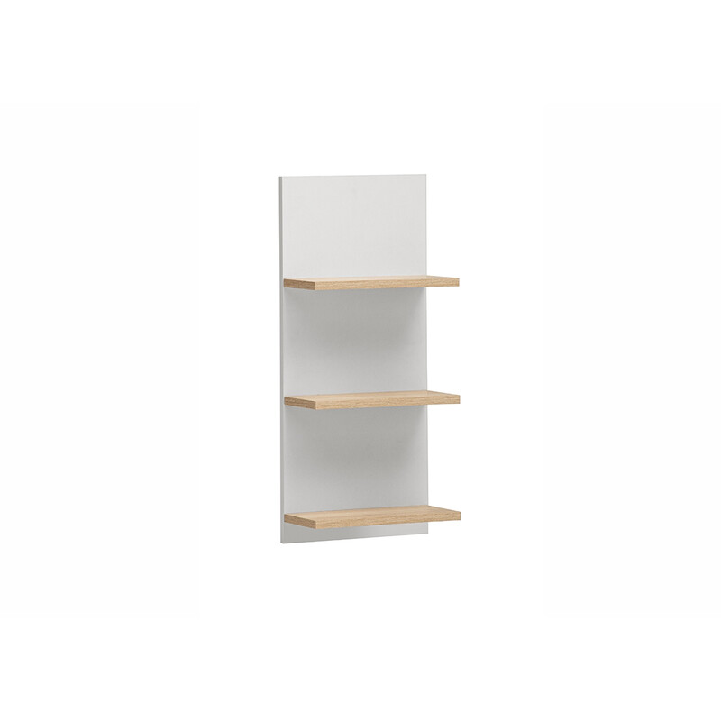 Seinariiul EMMIK mattvalge / tamm, 30x18xH70 cm