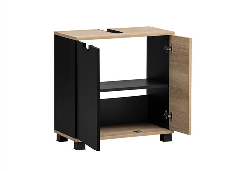 Valamukapp EMMIK mattmust / tamm, 60x33xH62 cm