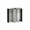 Peegelkapp EMMIK mattmust, 65x16xH63 cm
