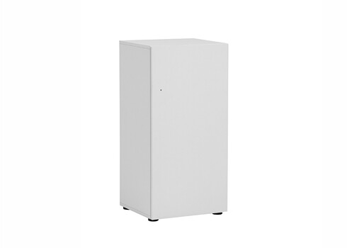 Lukustatav kapp LOCKED mattvalge, 45x41xH93 cm