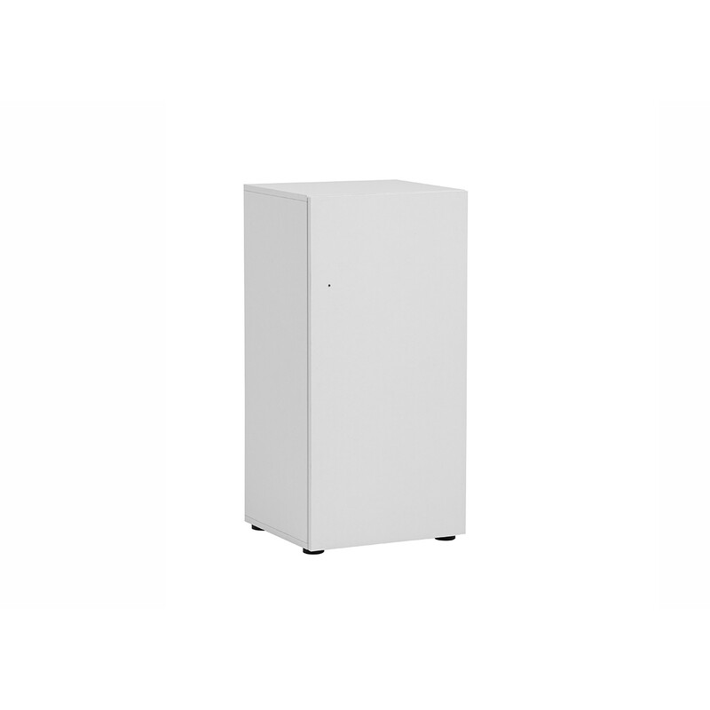 Lukustatav kapp LOCKED mattvalge, 45x41xH93 cm