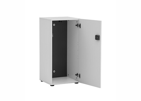 Lukustatav kapp LOCKED mattvalge, 45x41xH93 cm