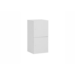 Lukustatav kapp LOCKED mattvalge, 45x41xH93 cm