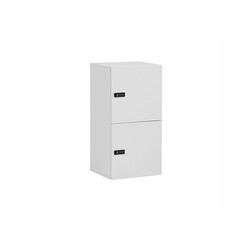 Lukustatav kapp LOCKED mattvalge, 45x41xH93 cm, 2 tk