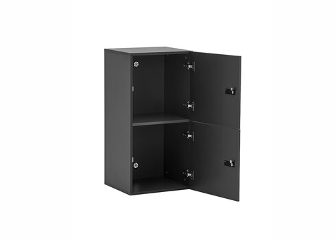 Lukustatav kapp LOCKED antratsiit, 45x41xH93 cm, 2 tk