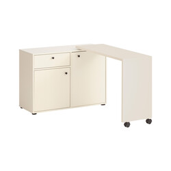 Riiul / kirjutuslaud LOVUND beež, 105x39xH75 cm