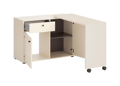 Riiul / kirjutuslaud LOVUND beež, 105x39xH75 cm