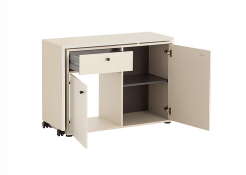 Riiul / kirjutuslaud LOVUND beež, 105x39xH75 cm