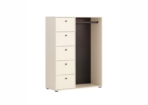 Riidekapp LOVUND beež, 98x40xH132 cm