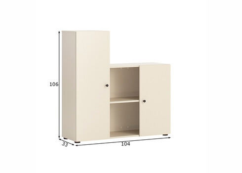 Kapp LOVUND beež, 104x33xH106 cm