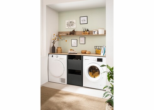 Pesumasinakapp SOLEA mattmust, 67x60xH96 cm