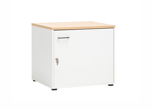 Lukustatav vannitoakapp SOLEA mattvalge, 67x60xH60 cm