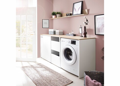 Vannitoakapp SOLEA mattvalge, 45x60xH96 cm