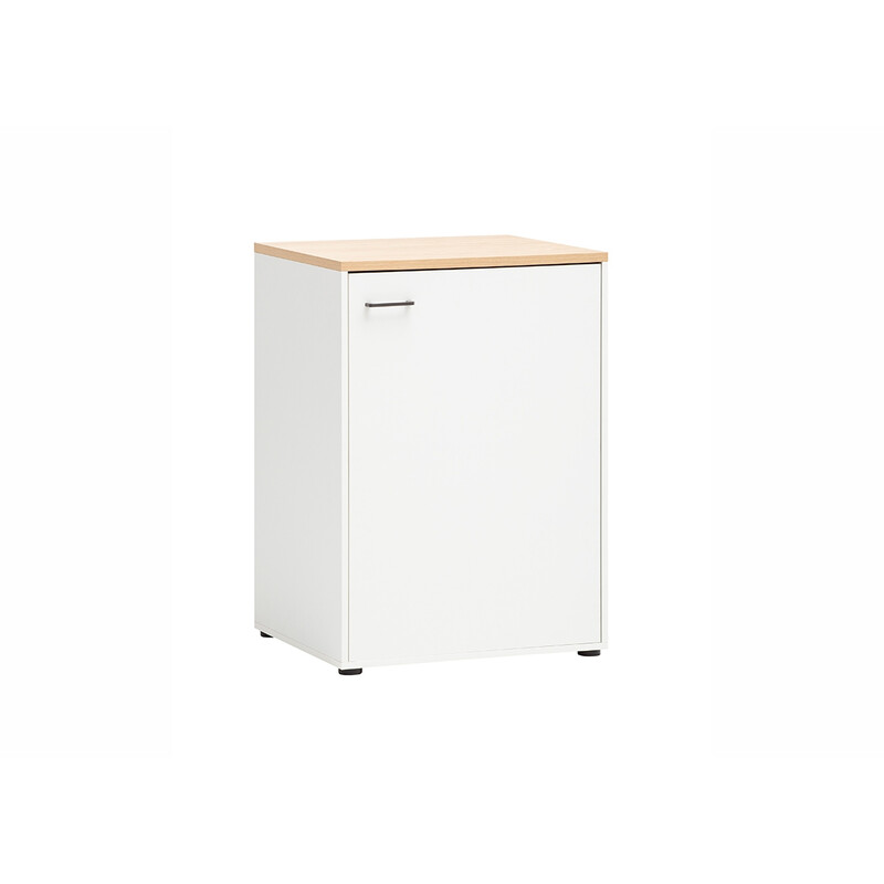 Lukustatav vannitoakapp SOLEA mattvalge, 67x60xH96 cm