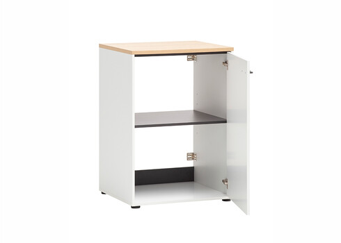 Lukustatav vannitoakapp SOLEA mattvalge, 67x60xH96 cm