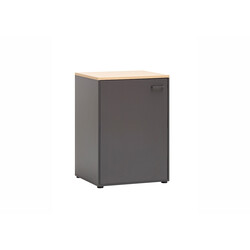 Lukustatav vannitoakapp SOLEA antratsiit, 67x60xH96 cm