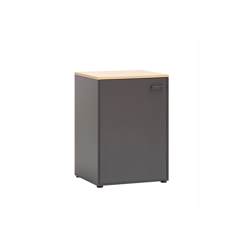 Lukustatav vannitoakapp SOLEA antratsiit, 67x60xH96 cm