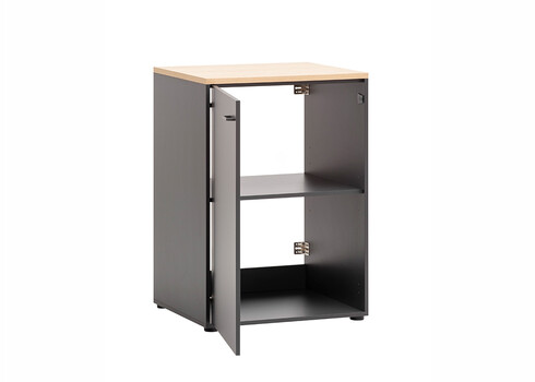 Lukustatav vannitoakapp SOLEA antratsiit, 67x60xH96 cm