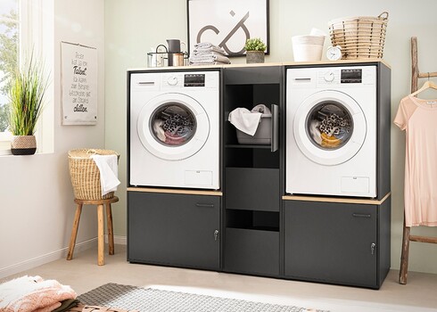 Vannitoakapp SOLEA antratsiit, 45x60xH155 cm