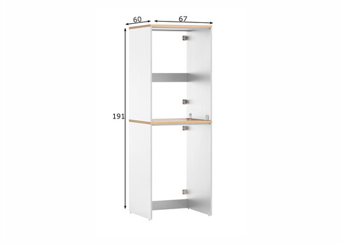 Pesumasinakapp SOLEA mattvalge, 67x60xH96 cm